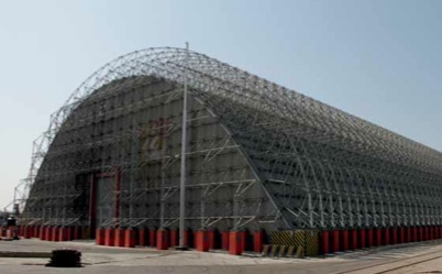 Complementing the shiploader - quayside storage domes